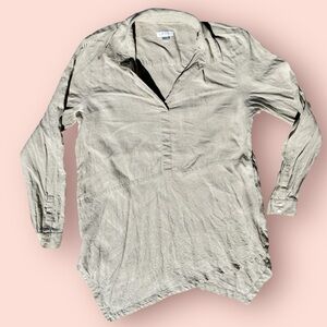 BOGO‼️J Jill %100 Linen Minimal Lagenlook Tunic Top